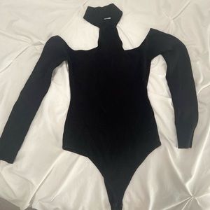 Black Choker & Off Shoulder Bodysuit